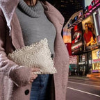 Νεσεσέρ Αιγαίον με Χειροποίητο Σχέδιο Ecru